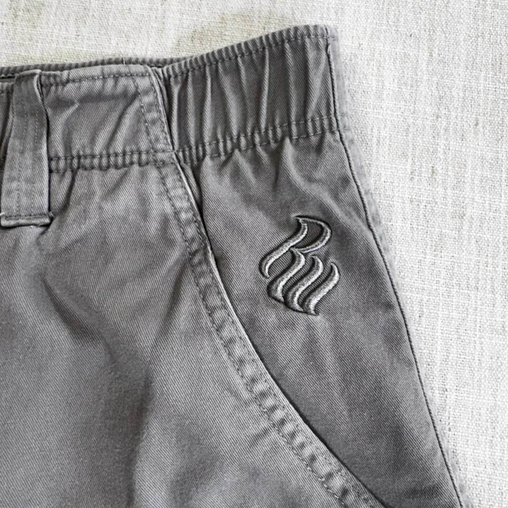 Rocawear‎ Classic Mens Gray Cotton Y2K Cargo Shorts Size 44 Elastic Waist